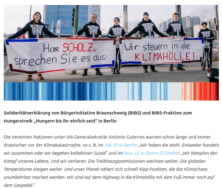 Read more about the article Bürgerinitiative Braunschweig (BIBS) erklärt Solidarität