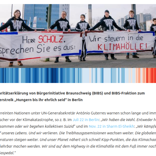 Bürgerinitiative Braunschweig (BIBS) erklärt Solidarität